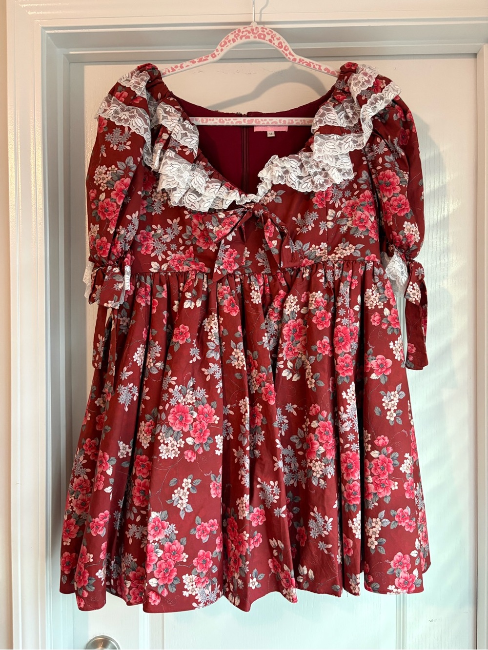 Fanciful Doll Briar Rose Dolly Dress and Bow